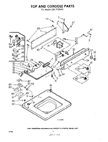 04 - Top And Console parts for Whirlpool Washer LDB7750W0 / from AppliancePartsPros.com