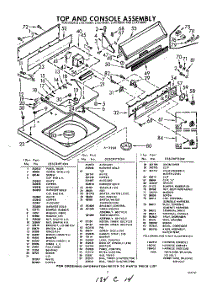 05 - Top And Console parts for Whirlpool Washer LVA7700W1 / from AppliancePartsPros.com