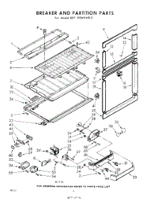 06 - Breaker And Partition parts for Whirlpool Refrigerator EDT192NKWR0 / from AppliancePartsPros.com