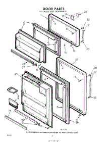 10 - Door parts for Whirlpool Refrigerator EDT192NKWR0 / from AppliancePartsPros.com