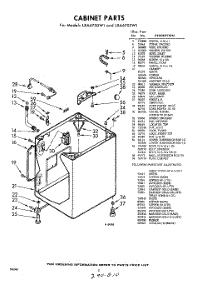 02 - Cabinet parts for Whirlpool Washer LXA6705W1 / from AppliancePartsPros.com