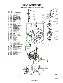 03 - Drive System parts for Whirlpool Washer LXA6705W1 / from AppliancePartsPros.com