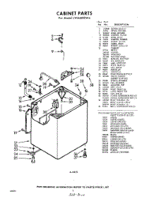 02 - Cabinet parts for Whirlpool Washer LWA6800W4 / from AppliancePartsPros.com