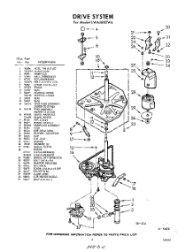 03 - Drive parts for Whirlpool Washer LWA6800W4 / from AppliancePartsPros.com