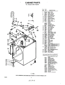 02 - Cabinet parts for Whirlpool Washer LDB7750W1 / from AppliancePartsPros.com