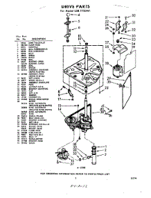 03 - Drive parts for Whirlpool Washer LDB7750W1 / from AppliancePartsPros.com