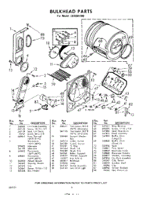 06 - Section parts for Whirlpool Dryer LHI9801W0 / from AppliancePartsPros.com