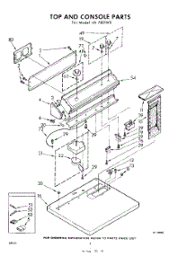 02 - Top And Console parts for Whirlpool Dryer LFI7801W0 / from AppliancePartsPros.com