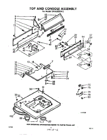 04 - Top And Console parts for Whirlpool Washer LWA6800W5 / from AppliancePartsPros.com