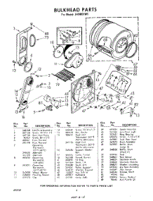 06 - Bulkhead parts for Whirlpool Dryer LHI9801W1 / from AppliancePartsPros.com