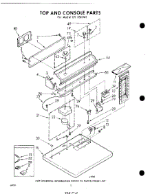 02 - Top And Console parts for Whirlpool Dryer LFI7801W1 / from AppliancePartsPros.com