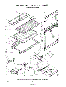 06 - Breaker And Partition parts for Whirlpool Refrigerator EDT202ZKWR0 / from AppliancePartsPros.com