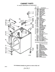 02 - Cabinet parts for Whirlpool Washer LXA6705W3 / from AppliancePartsPros.com