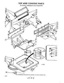 04 - Top And Console parts for Whirlpool Washer LXA6705W3 / from AppliancePartsPros.com