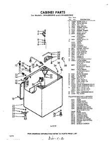 02 - Cabinet parts for Whirlpool Washer LWA6805W0 / from AppliancePartsPros.com