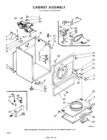 04 - Cabinet parts for Whirlpool Dryer LFI9801W0 / from AppliancePartsPros.com