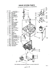 03 - Drive parts for Whirlpool Washer LXA6705W4 / from AppliancePartsPros.com