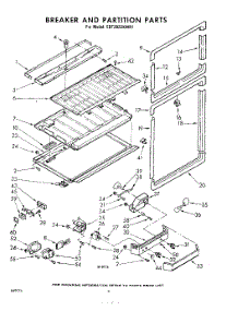 06 - Breaker And Partition parts for Whirlpool Refrigerator EDT202ZKWR1 / from AppliancePartsPros.com
