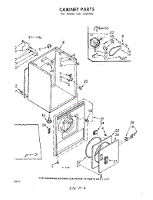 02 - Cabinet parts for Whirlpool Dryer LDE5520W0 / from AppliancePartsPros.com