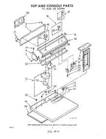 04 - Top And Console parts for Whirlpool Dryer LDE5520W0 / from AppliancePartsPros.com