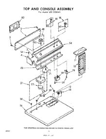 04 - Top And Console parts for Whirlpool Dryer LDE5520W1 / from AppliancePartsPros.com