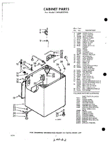 02 - Cabinet parts for Whirlpool Washer LWA6805W6 / from AppliancePartsPros.com