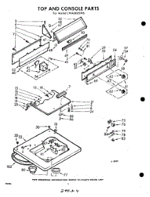 04 - Top And Console parts for Whirlpool Washer LWA6805W6 / from AppliancePartsPros.com