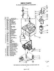 03 - Drive parts for Whirlpool Washer LXA6760W0 / from AppliancePartsPros.com