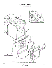 02 - Cabinet parts for Whirlpool Dryer LDE5700W0 / from AppliancePartsPros.com