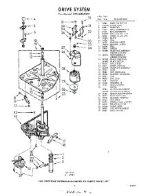 03 - Drive parts for Whirlpool Washer LWA6860W0 / from AppliancePartsPros.com