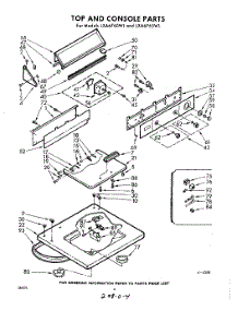 04 - Top And Console parts for Whirlpool Washer LXA6760W1 / from AppliancePartsPros.com