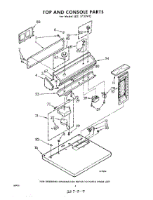 04 - Top And Console parts for Whirlpool Dryer LDE5750W0 / from AppliancePartsPros.com