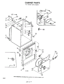 02 - Cabinet parts for Whirlpool Dryer LDE5750W1 / from AppliancePartsPros.com