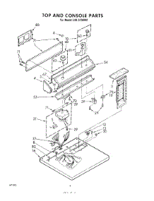 04 - Top And Console parts for Whirlpool Dryer LDE5750W2 / from AppliancePartsPros.com