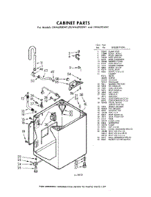 02 - Cabinet parts for Whirlpool Washer LWA6900W1 / from AppliancePartsPros.com