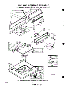 04 - Top And Console parts for Whirlpool Washer LWA6900W1 / from AppliancePartsPros.com