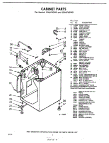 02 - Cabinet parts for Whirlpool Washer LXA6765W0 / from AppliancePartsPros.com