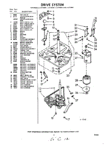 03 - Drive parts for Whirlpool Washer LVA7709W1 / from AppliancePartsPros.com