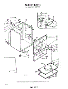 02 - Cabinet parts for Whirlpool Dryer LDE5800W0 / from AppliancePartsPros.com