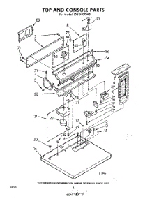 04 - Top And Console parts for Whirlpool Dryer LDE5800W0 / from AppliancePartsPros.com