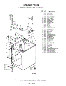 02 - Cabinet parts for Whirlpool Washer LWA6900W2 / from AppliancePartsPros.com
