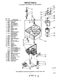 03 - Drive parts for Whirlpool Washer LXA6765W1 / from AppliancePartsPros.com