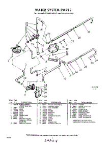 06 - Water System parts for Whirlpool Washer LXA6765W1 / from AppliancePartsPros.com