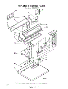 04 - Top And Console parts for Whirlpool Dryer LDE5800W1 / from AppliancePartsPros.com