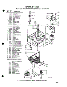 03 - Drive parts for Whirlpool Washer LWA6904W1 / from AppliancePartsPros.com