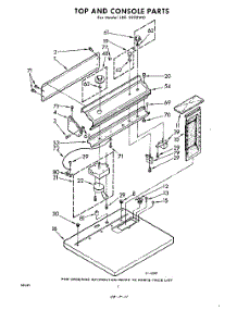 02 - Top And Console parts for Whirlpool Dryer LDE5920W0 / from AppliancePartsPros.com