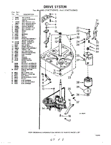 03 - Drive parts for Whirlpool Washer LVA7740W0 / from AppliancePartsPros.com