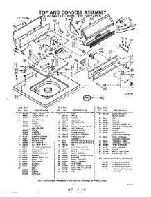 05 - Top And Console parts for Whirlpool Washer LVA7740W0 / from AppliancePartsPros.com