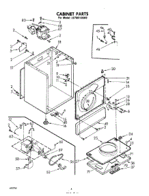 04 - Cabinet parts for Whirlpool Dryer LG7801XKW0 / from AppliancePartsPros.com