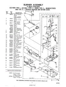 07 - Burners parts for Whirlpool Dryer LG7801XKW0 / from AppliancePartsPros.com